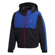 Kurtki damskie - adidas Damska kurtka Bts Hooded Jacket, Black/Royblu/Bopink, 2XL - miniaturka - grafika 1