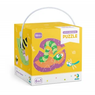 Duże Puzzle 6w1 Zwierzęta Leśne 2 3 4 Elementy - Puzzle - miniaturka - grafika 2