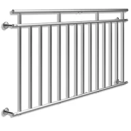 Balustrady i akcesoria - Balustrada francuska Balkonowa Stal Nierdzewna 90x184cm - miniaturka - grafika 1