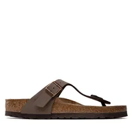 Klapki i japonki męskie - Japonki Birkenstock Gizeh 0043751 Brązowy - miniaturka - grafika 1