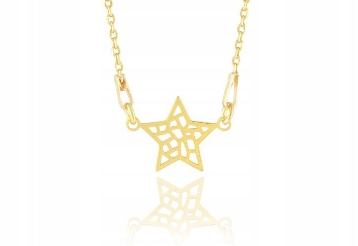 Naszyjnik CELEBRYTKA gwiazdka srebro 925 44 cm