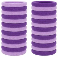 Ozdoby do włosów - Gumki do Włosów Fioletowe Zestaw 50 Szt Frotki Bezpieczne Lekkie Wytrzymałe - miniaturka - grafika 1