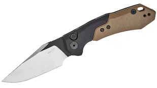 Nóż sprężynowy Kershaw Launch 19 - Black/Earth Brown - Noże - miniaturka - grafika 1