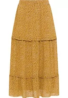 Spódnice - DreiMaster Spódnica damska 37226347, Ciemnożółty, wielokolorowy, XL - miniaturka - grafika 1