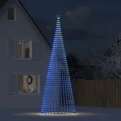 Oświetlenie świąteczne - Stożkowa choinka z lampek, 1544 niebieskich LED, 500 cm Lumarko! - miniaturka - grafika 1