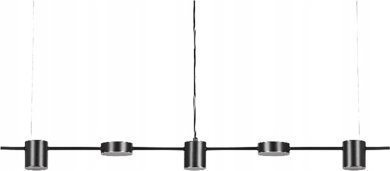 Lampa wisząca Beliani Lampa wisząca LED 5-punktowa metalowa czarna SESTRA!