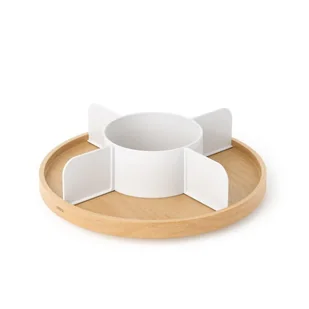 Organizer obrotowy biały/natural, BELLWOOD - Pozostałe akcesoria kuchenne - miniaturka - grafika 1