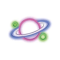 Pozostałe oświetlenie - Neon FOREVER TF1 PLEXI LED PLANET Multikolor FPNE05X - miniaturka - grafika 1