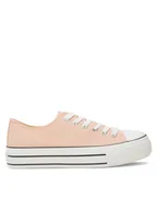 Trampki damskie - Sprandi Trampki LEA-RA003 Pomarańczowy - miniaturka - grafika 1