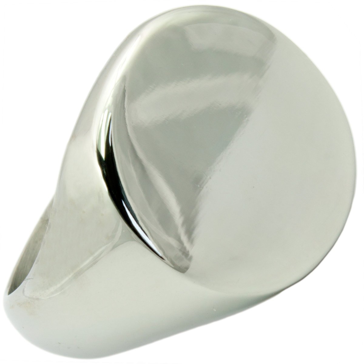 Sygnet męski ze stali okrągły + TWÓJ GRAWER