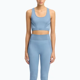 Biustonosz treningowy damski Reebok Rbk Lab Seamless upgrade blue WYSYŁKA W 24H 30 DNI NA ZWROT - Bielizna sportowa damska - miniaturka - grafika 1
