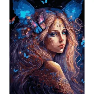 Twoje Hobby Malowanie po numerach czarne płótno - Wróżka Motyl - Malowanie po numerach - miniaturka - grafika 1