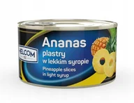 Konfitury, marmolady, powidła - Helcom Ananas plastry w lekkim syropie 227g - miniaturka - grafika 1