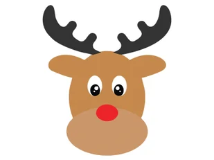 Dekoracja dwustronna na święta Bożego Narodzenia Renifer - 36 cm - Ozdoby bożonarodzeniowe - miniaturka - grafika 1