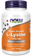 Suplementy naturalne - Now Foods NOW Double Strength L-Lysine 1000mg 100tabs - miniaturka - grafika 1