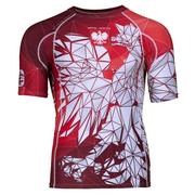 Koszulki sportowe męskie - Koszulka fitness męska z krótkim rękawem EXTREME HOBBY POLSKA RED - miniaturka - grafika 1