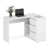 Biurka - Biurko narożne BEGA białe - miniaturka - grafika 1