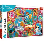 Puzzle - Puzzle 500 Disney: Na przestrzeni lat TREFL - miniaturka - grafika 1