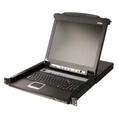 Przełącznik KVM LCD ATEN CL5716MW o szerokości 43 cm, USB-PS/2, VGA, 16 portów, DE-Layout