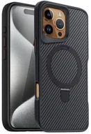 Etui i futerały do telefonów - Etui Supero Twill Magsafe do iPhone 16 Pro, czarne - miniaturka - grafika 1