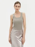 Koszulki i topy damskie - PINKO Top Calcolatore 100807 Szary Regular Fit - miniaturka - grafika 1