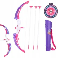 Zabawki i gry sportowe - Świecący ŁUK LED dla dzieci z tarczą strzałami kołczanem Światła 777-717 - miniaturka - grafika 1