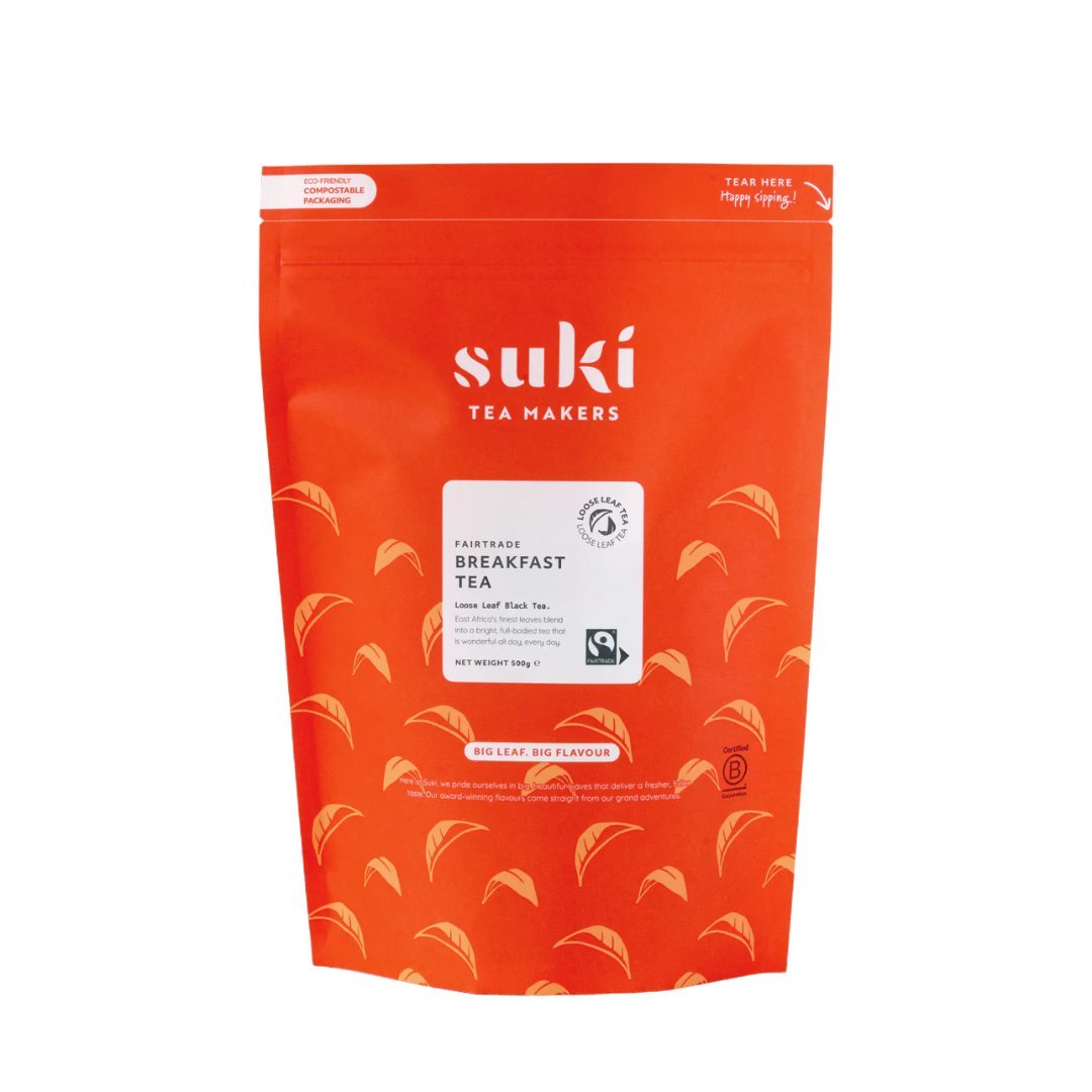 Herbata czarna liściasta English Breakfast Suki Tea 500 g Assam bez dodatków do mleka