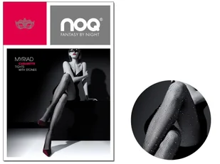 Rajstopy kabaretki z błyszczącymi kamyczkami Nero 4 - Rajstopy - miniaturka - grafika 1