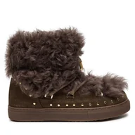 Śniegowce damskie - Śniegowce Inuikii Long Curly 75202-051 Szary - miniaturka - grafika 1