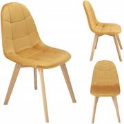 Krzesła - KRZESŁO skandynawskie TAPICEROWANE pikowane - miniaturka - grafika 1