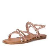 Sandały damskie - MARCO TOZZI Płaskie sandały damskie 2-28124-38, Rose Met Comb, 38 EU - miniaturka - grafika 1