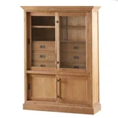 Witryny - Dekoria Dekoria Witryna Chantal z 6 szufladami + drzwi 115x40x159cm 006-002 - miniaturka - grafika 1