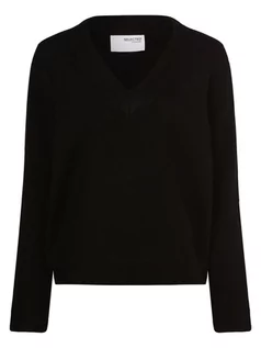 Swetry damskie - Selected Femme - Sweter damski  SLFMaline, czarny - grafika 1