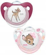 Smoczki uspokajające - Nuk smoczek uspokajający silikonowy 0-6m-cy Disney Bambi 2szt. - miniaturka - grafika 1