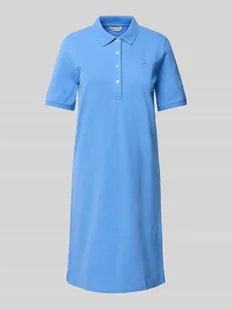 Sukienka polo o długości do kolan z wyhaftowanym logo - Sukienki - miniaturka - grafika 1