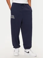 Spodnie sportowe męskie - Under Armour Spodnie dresowe UA Icon 1386551 Granatowy Loose Fit - miniaturka - grafika 1