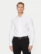 Koszule męskie - Calvin Klein Koszula K10K113851 Biały Slim Fit - miniaturka - grafika 1