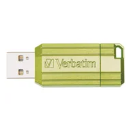 Pendrive - Verbatim USB flash disk, USB 2.0, 32GB, Store,N,Go PinStripe, zielony, 49958, do archiwizacji danych - miniaturka - grafika 1