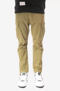 Spodnie męskie - Alpha Industries spodnie Squad Pants męskie kolor zielony w fasonie cargo 188202.11-ZIELONY - grafika 1