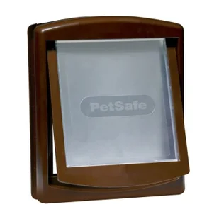 PetSafe 2-drożne drzwiczki dla zwierząt domowych brązowe M - Pozostałe akcesoria dla kotów - miniaturka - grafika 1