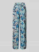 Spodnie damskie - Spodnie od piżamy o kroju straight leg z plisami model ‘Mix+Relax’ - miniaturka - grafika 1