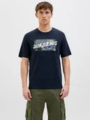 Koszulki męskie - Jack & Jones Koszulka "Hawaii" w kolorze granatowym - miniaturka - grafika 1