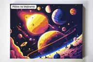 Malowanie po numerach - Kosmiczny wymiar, planety, kosmos, wszechświat, malowanie po numerach, blejtram - miniaturka - grafika 1