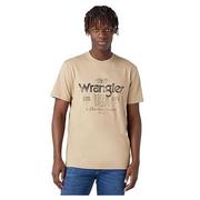 Koszulki męskie - Wrangler T-shirt męski Americana Tee, chinchilla, XL - miniaturka - grafika 1