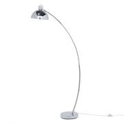 Lampy stojące - Beliani Lampa stojąca chromowana 155 cm DINTEL - miniaturka - grafika 1