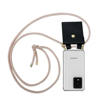 Łańcuszek Pokrowiec Do Samsung Galaxy S20 ULTRA w PERŁOWE RÓŻOWE ZŁOTO Etui Obudowa Case Cover Ochronny Cadorabo - Etui i futerały do telefonów - miniaturka - grafika 1