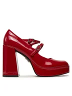 Półbuty damskie - Steve Madden Półbuty Cabarnet SM11003444 Czerwony - miniaturka - grafika 1