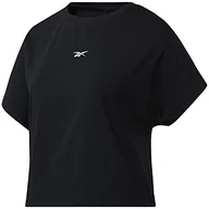 Koszulki i topy damskie - Reebok T-shirt damski Ts Vector Cotton T czarny czarny L - miniaturka - grafika 1