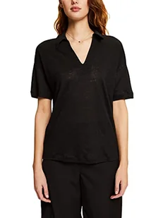 ESPRIT Collection Damska koszulka 043EO1K312, 001/BLACK, S, 001/Black, S - Koszulki i topy damskie - miniaturka - grafika 1