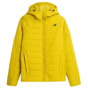 Kurtka 4F Primaloft Black Eco H4Z22KUMP00645S - żółta - Kurtki i kamizelki sportowe męskie - miniaturka - grafika 1
